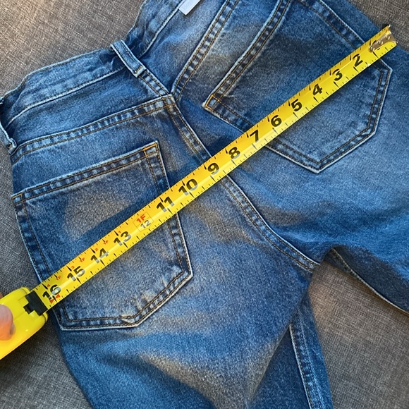 Boyish High Rise Button XXS 24 Straight Ankle Jeans Med Wash - Picture 13 of 14